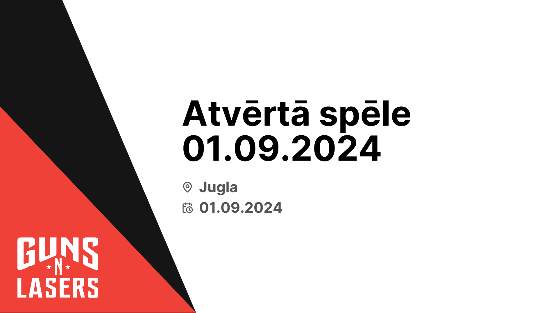 Atvērtā spēle 01.09.2024