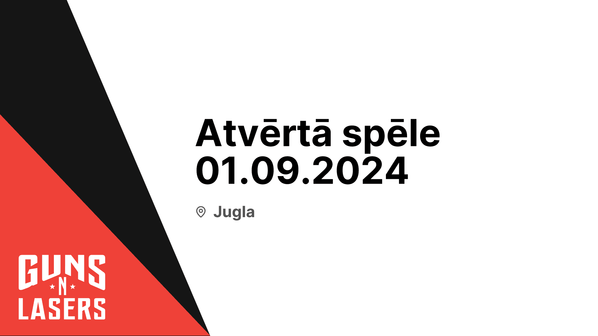 Atvērtā spēle 01.09.2024