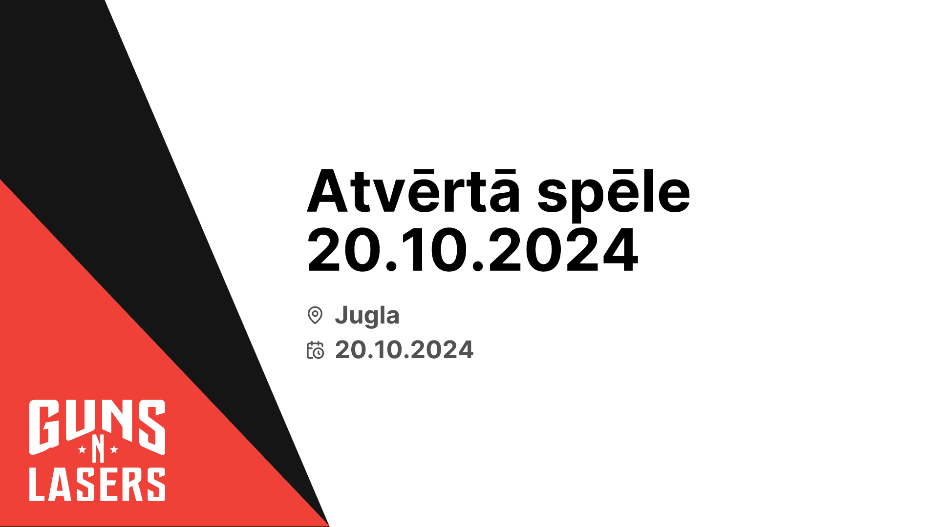 Atvērtā spēle 20.10.2024